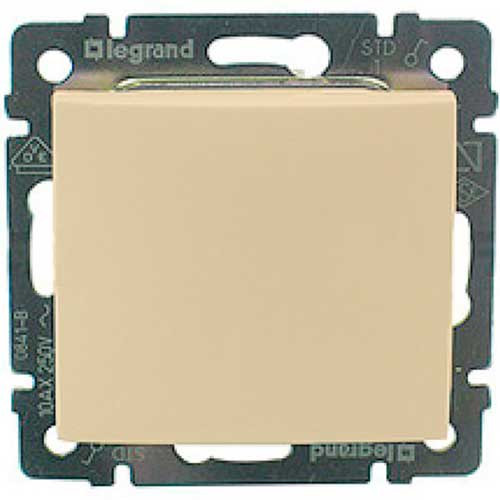 Выключатель одноклавишный СП Legrand Valena слоновая кость