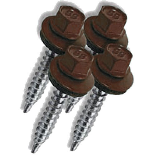 Саморезы кровельные 4.8*50 (150 шт) Коричневые