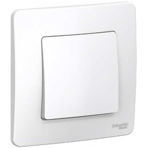 Выключатель одноклавишный СП Schneider Electric Blanca белый 