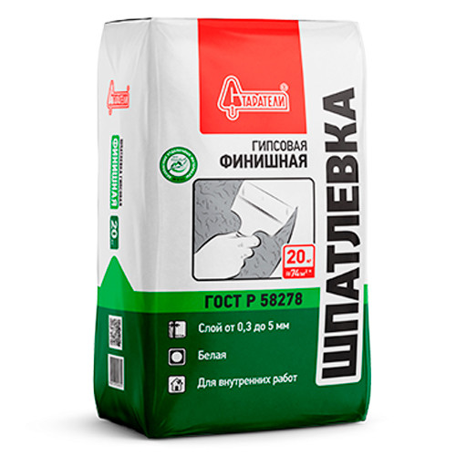 Шпатлевка финишная гипсовая Старатели 20 кг