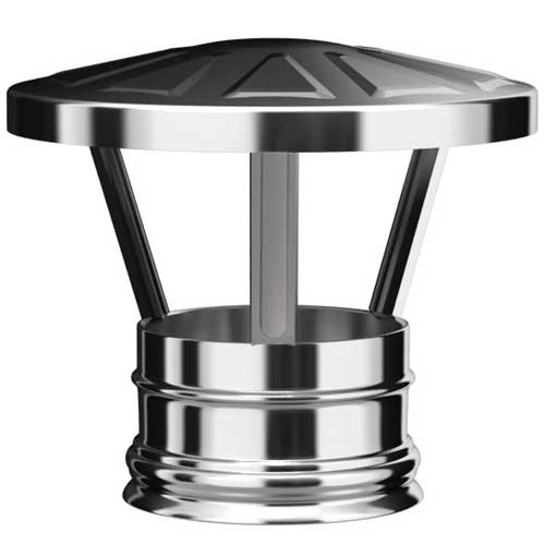 Оголовок дымохода 115х115 Нержавейка (Нз 0.50)