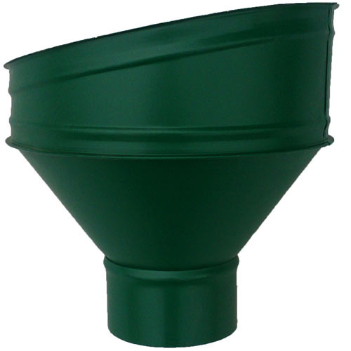Воронка водосточная круглая Зеленая