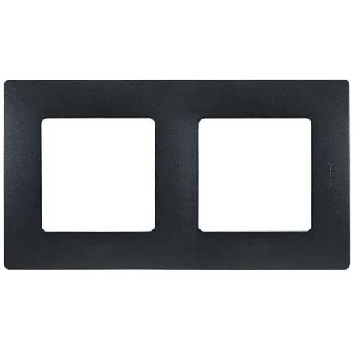 Рамка двойная Legrand Etika антрацит