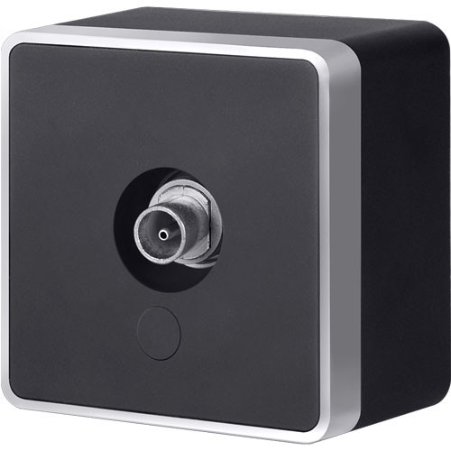 Розетка TV ОП Werkel Gallant черный с серебром