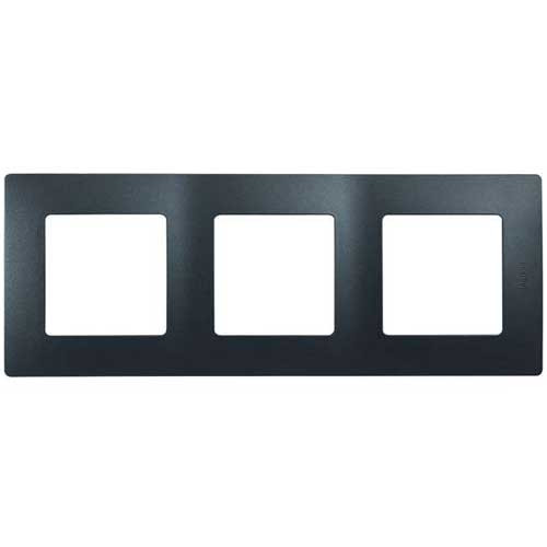Рамка тройная Legrand Etika антрацит