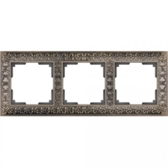 Рамка тройная Werkel Antik бронза 
