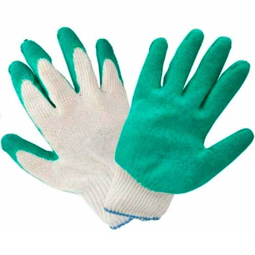 Перчатки х/б с одинарным латексным покрытием