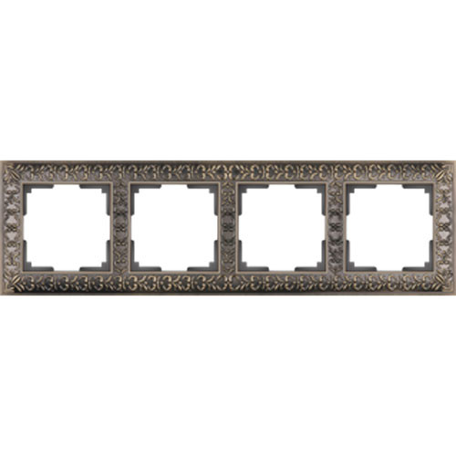 Рамка четырехместная Werkel Antik бронза 