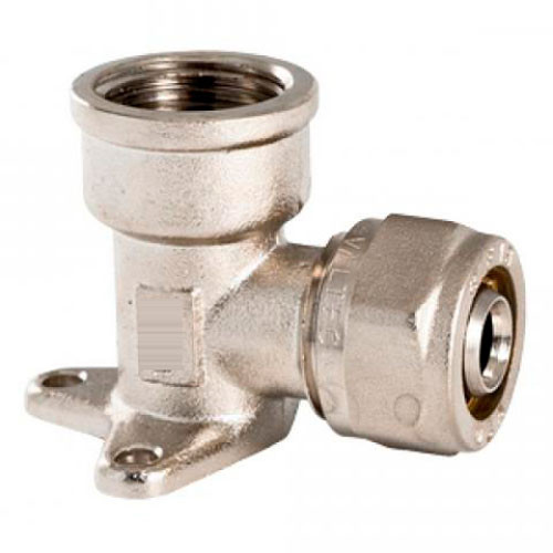 Уголок с креплением металлопласт 20-1/2 внутренняя резьба