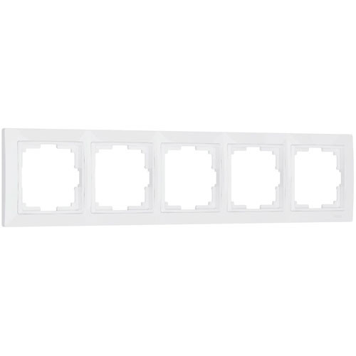 Рамка пятиместная Werkel Basic белая