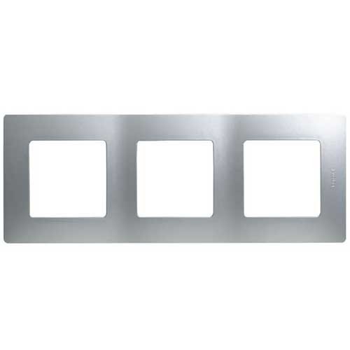 Рамка четырехместная Legrand Etika алюминий
