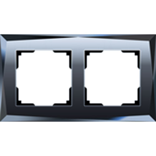 Рамка двойная Werkel Diamant чёрная