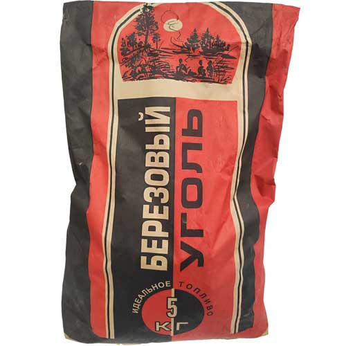 Уголь березовый для мангала (5 кг)