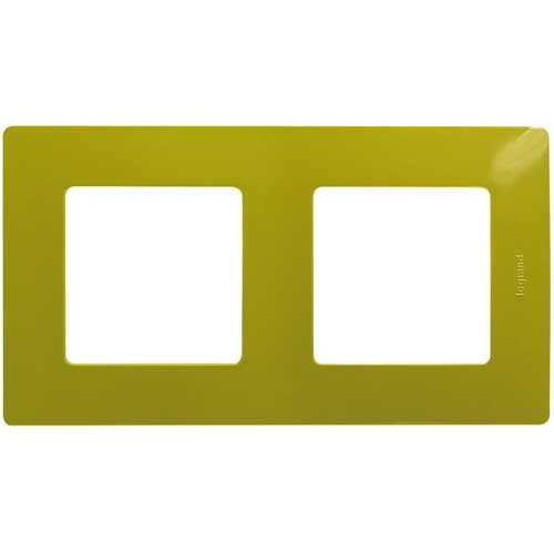 Рамка двойная Legrand Etika зеленый