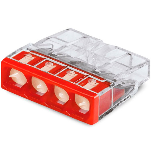 Клемма 4х0.5-2.5 мм. ( с пастой) WAGO