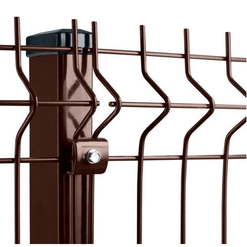 Сварная 3d сетка для забора 1530*2500 (3.5 мм) коричневая (RAL 8017)