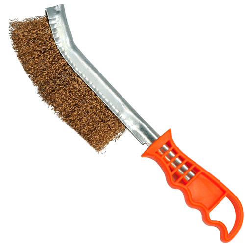 Кордщетка Bohrer для зачистки швов (латунированная проволока толщ. 0,3 мм) пластиковая ручка