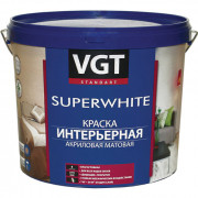 Краска интерьерная супербелая 3 кг VGT
