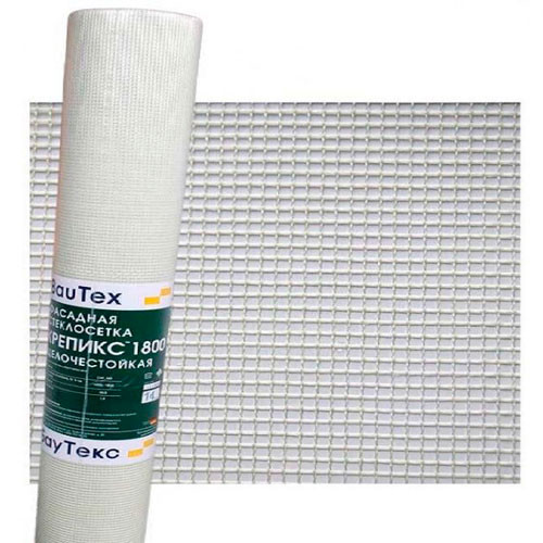 Сетка стеклотканевая БауТекс Крепикс 1800 фасадная (160гр/м.кв) (1м*50М)