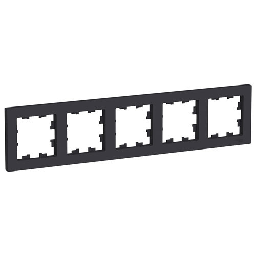 Рамка пятиместная Schneider Electric AtlasDesign карбон