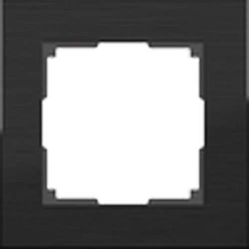 Рамка одинарная Werkel Aluminium черный алюминий