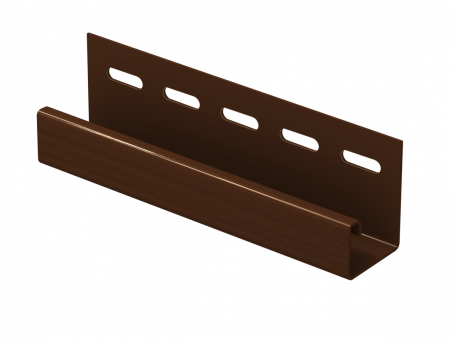 J trim профиль для софитов коричневый 3050 мм. Ю-Пласт