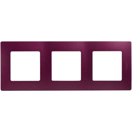 Рамка тройная Legrand Etika сливовый