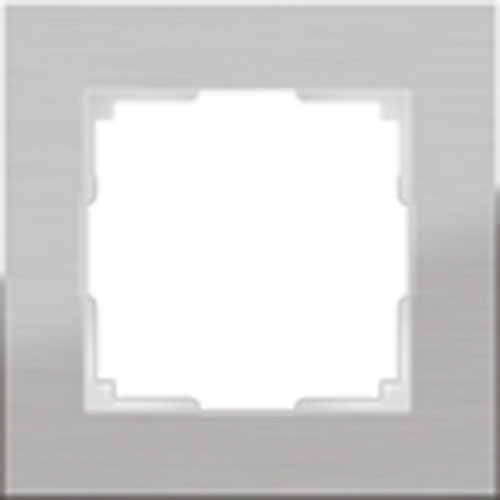 Рамка одинарная Werkel Aluminium алюминий