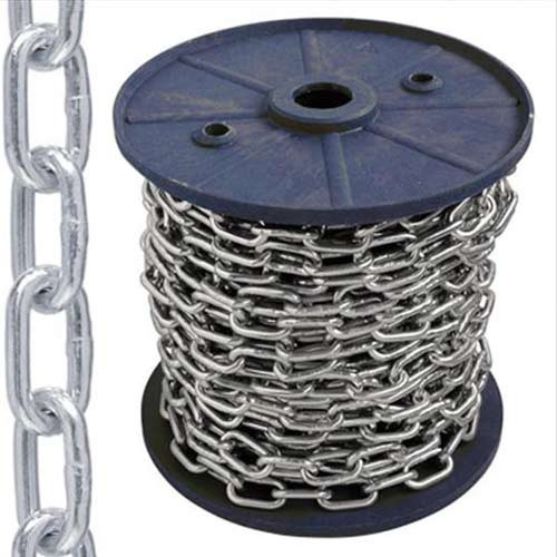 d4 Цепь сварная короткозвенная, оцинк(40м)