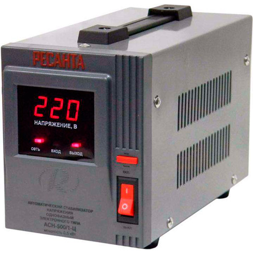 Стабилизатор напряжения АСН-500/1-Ц Ресанта Стабилизатор напряжения АСН-500/1-Ц Ресанта