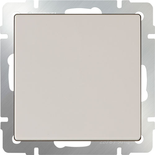 Выключатель одноклавишный проходной СП Werkek слоновая кость