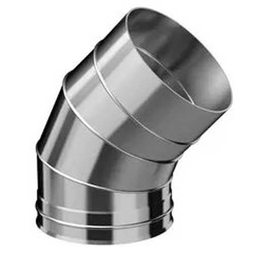 Колено для дымохода 135х150 Нержавейка (Нм 0.80)