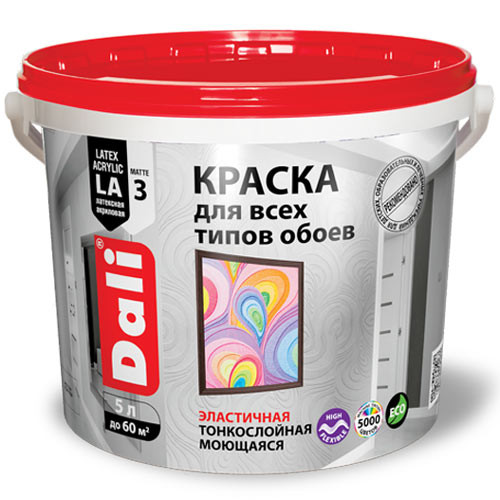 Краска акриловая DALI для обоев 5 л