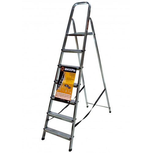 Стремянка стальная СС 1*7  Вихрь