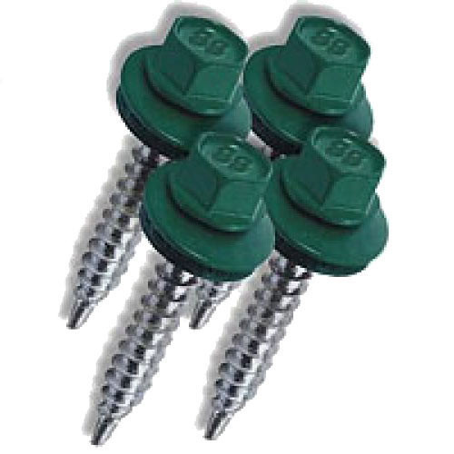 Саморезы кровельные 4.8*70 (200 шт) Зеленые