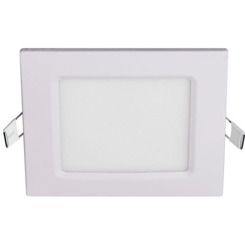 Светильник светодиодный ультратонкий встраиваемый PPL-S 6Вт 6500K WH d120 мм квадрат Jazzway