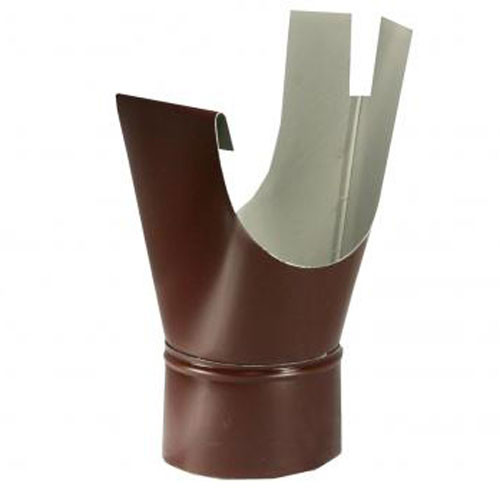 Воронка водосточная выпускная Коричневая