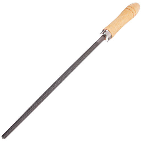 Напильник 200 мм круглый деревянная рукоятка Вихрь