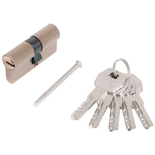 Цилиндровый механизм для замка Стандарт MAX 60 (30х30) SN 5 кл мат.никель перф.ключ/ключ 