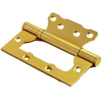 Петля стальная накладная бабочка латунь 100*75*2,5 