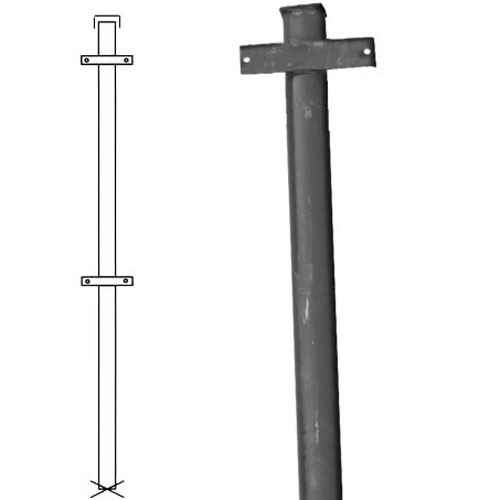 Столб 51*2400 с планкой круглый
